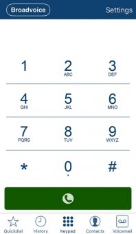 Keypad in the iPhone App