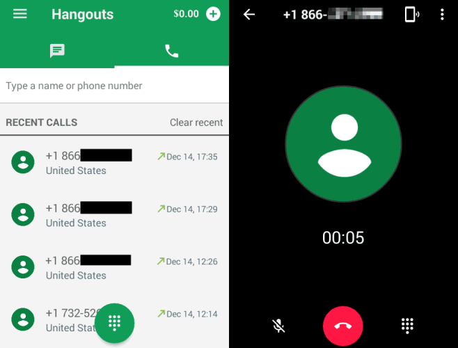 The Outbound Calling Feature of Hangouts