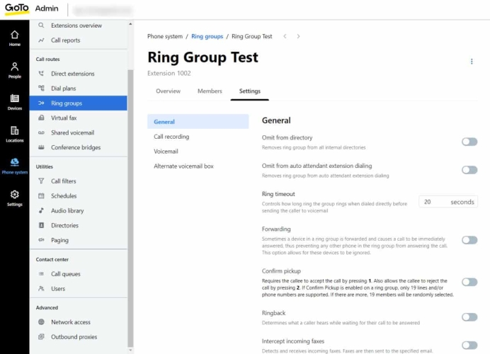 GoTo Connect Ring Groups