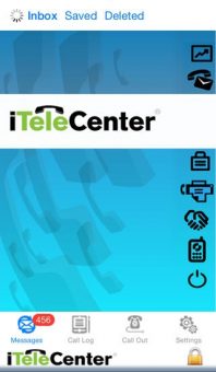 iTeleCenter iPhone App Dashboard