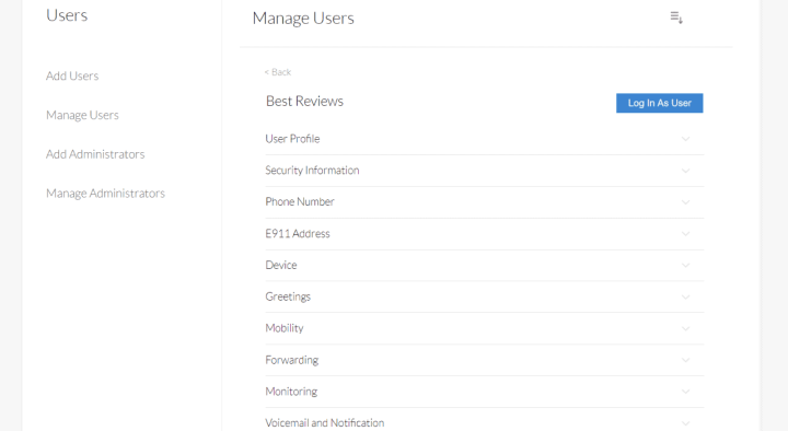 Nextiva user management