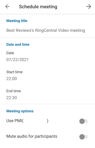 RingCentral Android Scheduler